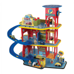 Garaj etajat 4 nivele - Deluxe Garage Play Set Kidkraft set de joaca din lemn pentru copii